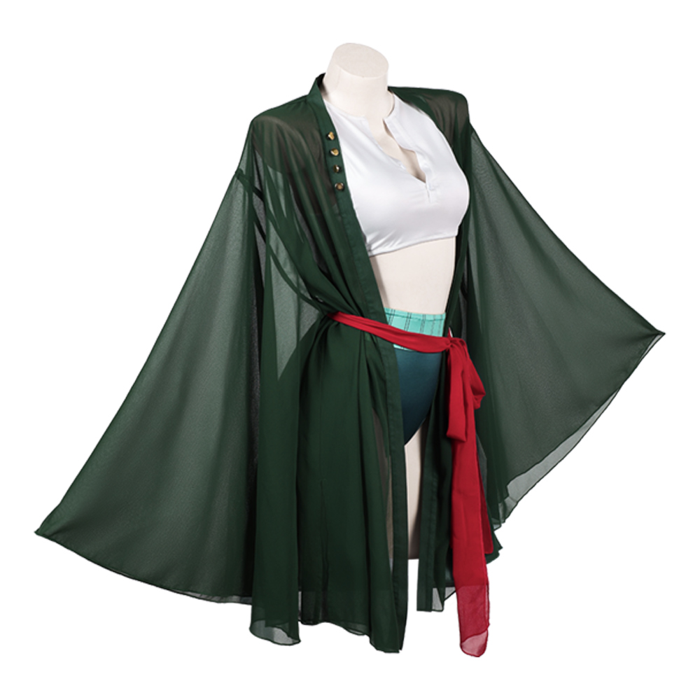 Anime Zoro Cosplay Female - Fantasia Cosplay Roronoa Zoro Feminina, Maiô