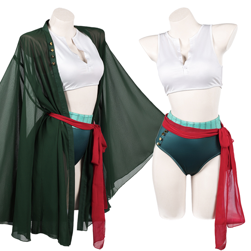 Anime Zoro Cosplay Female - Fantasia de Pirata Lady Roronoa de