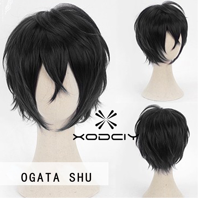 Anime Cosplay Kiss - Engage beijo ogata shu perucas preto