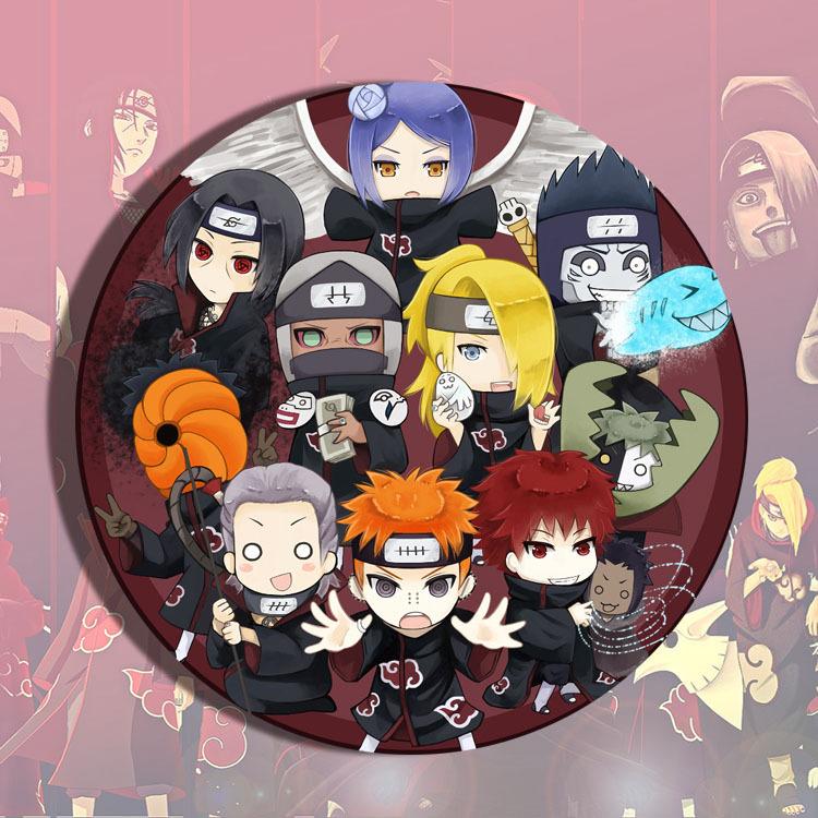 Anime Cosplay Naruto - Broche de Metal Esmaltado Naruto Sasuke