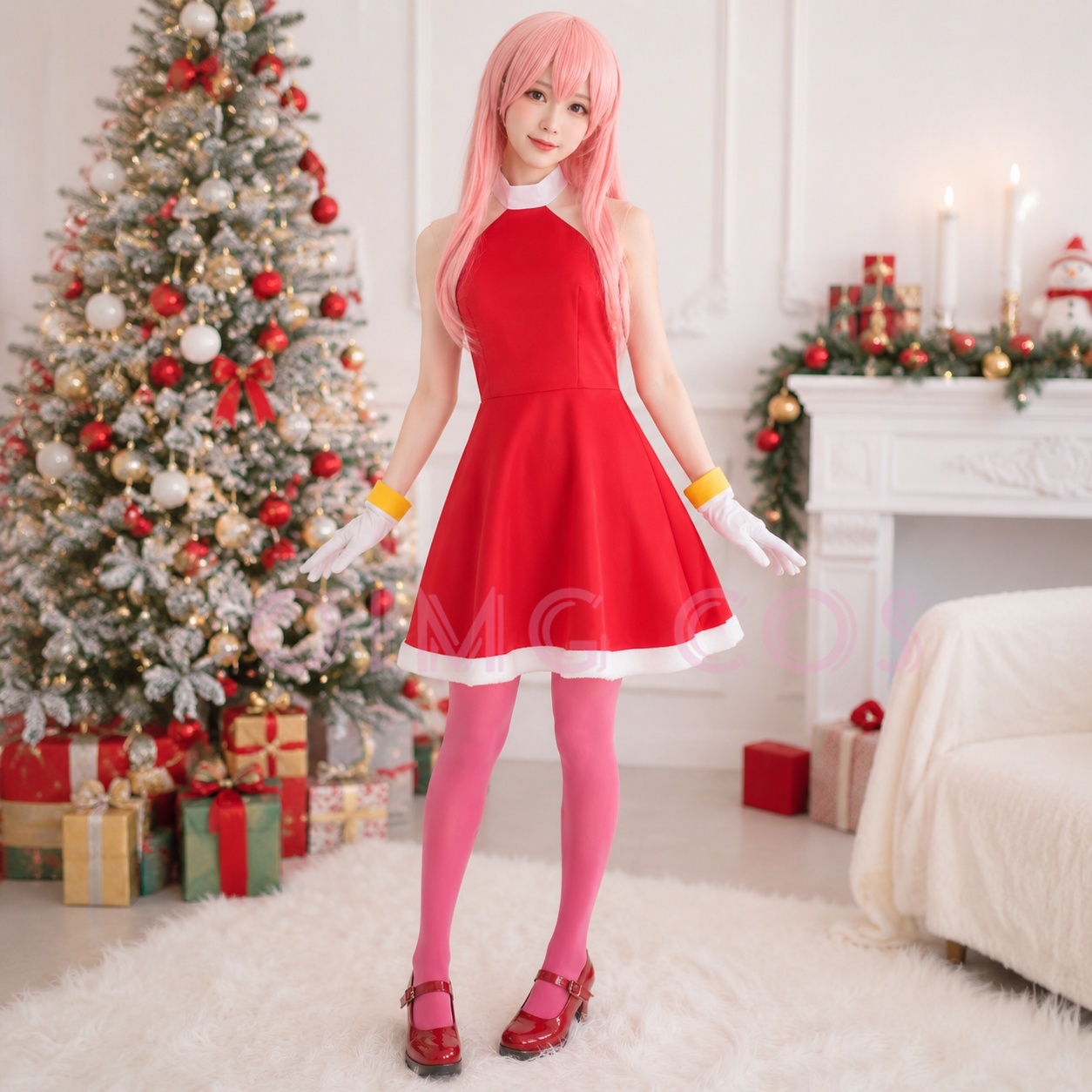 Anime Cosplay Girl Costume - Fantasia Cosplay Amy Rose Adulto, Uniforme