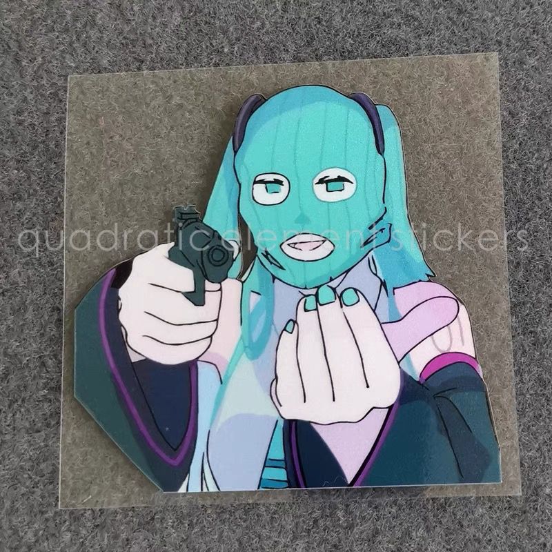Cosplay Anime N - Adesivo de Moto Miku à Prova