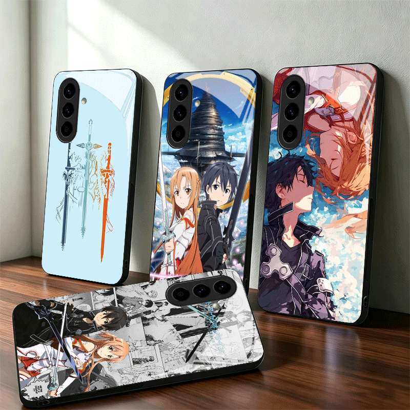 Sword Art Online Cape - Capa de Telefone de Vidro do
