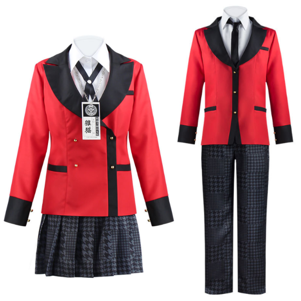 Anime Cosplay Yumeko - Fantasia de cosplay de Anime Kakegurui,