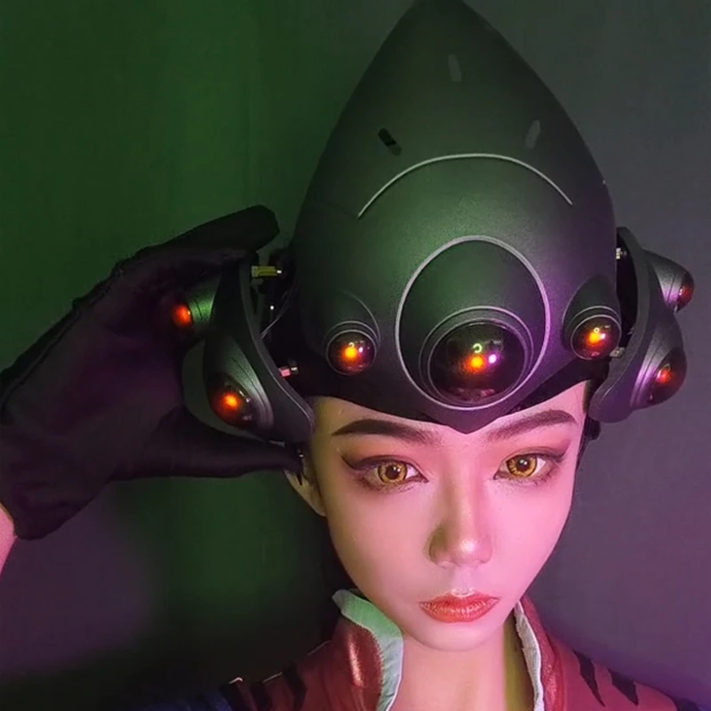 Anime Cosplay Mask - 2026 Com LED Respiratório! Dois Modos!!!