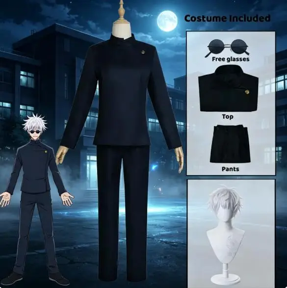 Jujutsu Kaisen Uniform - Uniforme de cosplay do Gojo Satoru