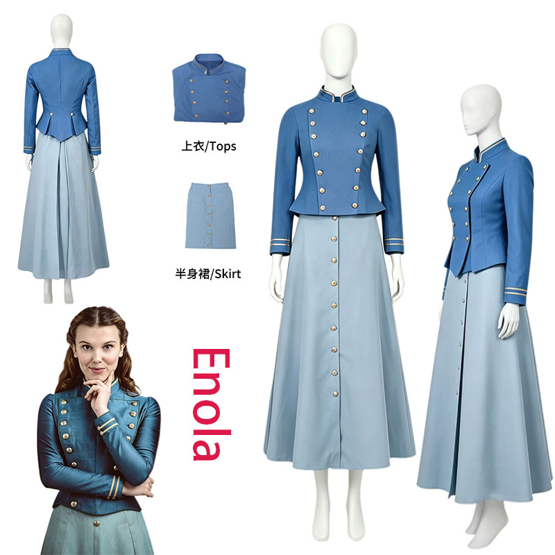 Anime Cosplay Outfit - Fantasia de Cosplay Enola Holmes para
