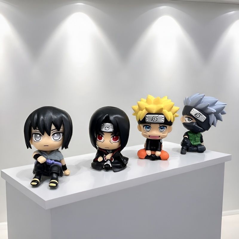 Anime Cosplay Naruto - Figurinha fofa do desenho animado NARUTO,