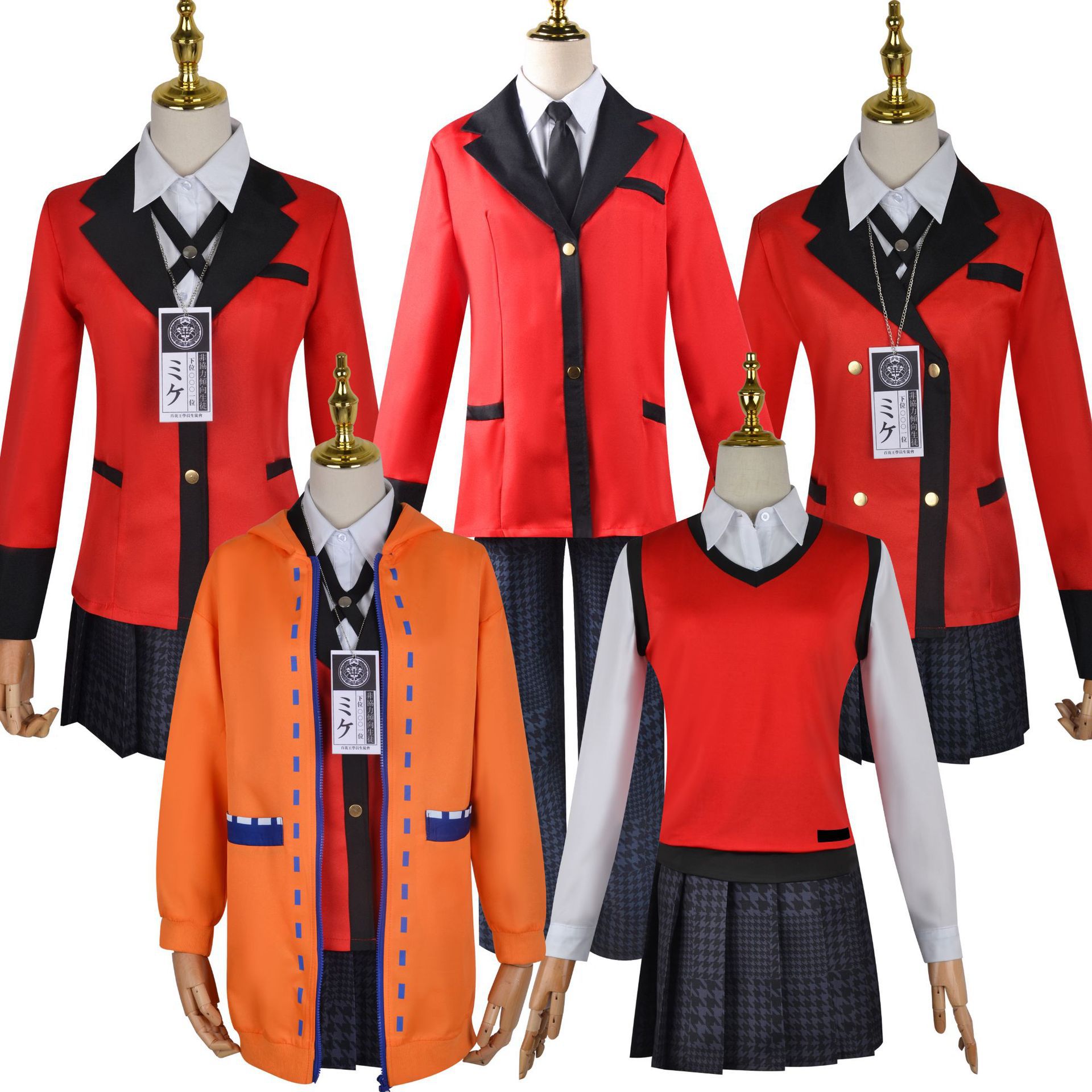 Anime Cosplay Yumeko - Fantasia de Cosplay do Anime Kakegurui,