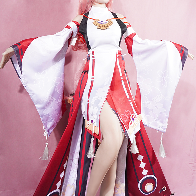 Cosplay Anime Yae Miko - Fantasia de Cosplay Yae Miko, Uniforme
