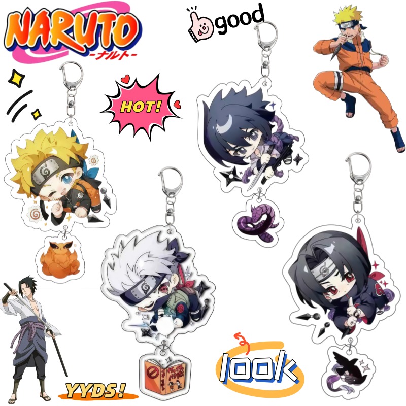 Anime Cosplay Naruto - Chaveiro Criativo de Desenho Animado Naruto