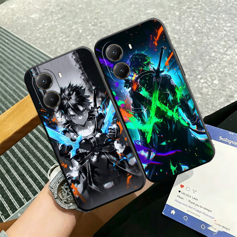 Sword Art Online Cape - Capa de silicone para telemóvel com