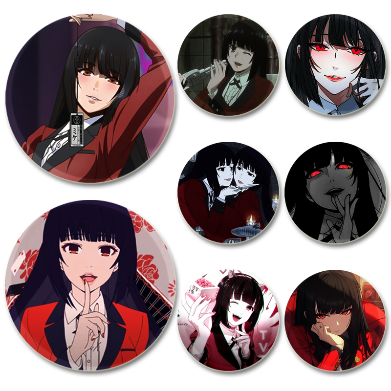 Anime Cosplay Yumeko - Yumeko jabami anime personagem emblema cosplay