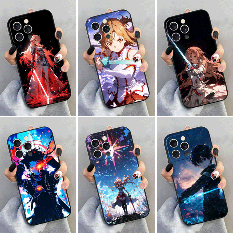 Sword Art Online Cape - Capa de Silicone Macia para iPhone