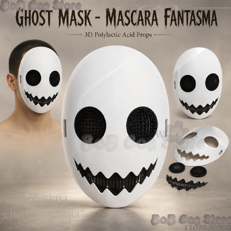 Máscara Fantasma 3D de Ácido P - Anime Cosplay Events 2026 avaliação e preço