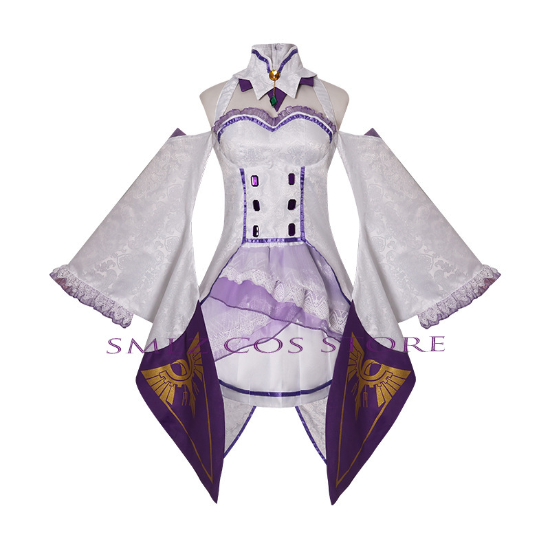 Fantasia de Cosplay Emilia do  - Anime Cosplay Outfit avaliação e preço