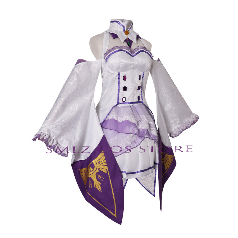 Fantasia de Cosplay Emilia do  - Anime Cosplay Outfit avaliação e preço