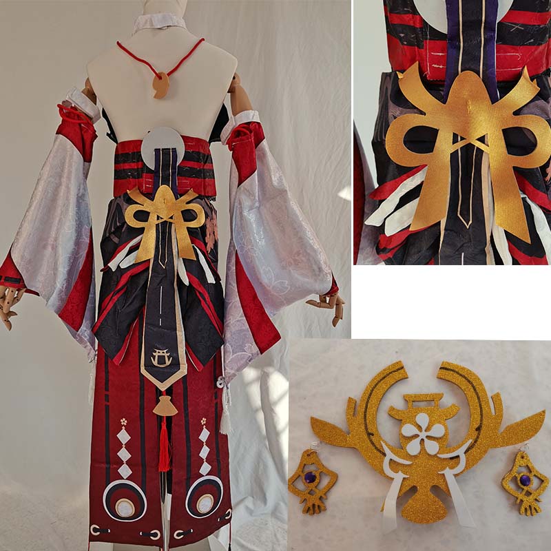 Yae miko conjunto completo guu - Cosplay Anime Yae Miko avaliação e preço