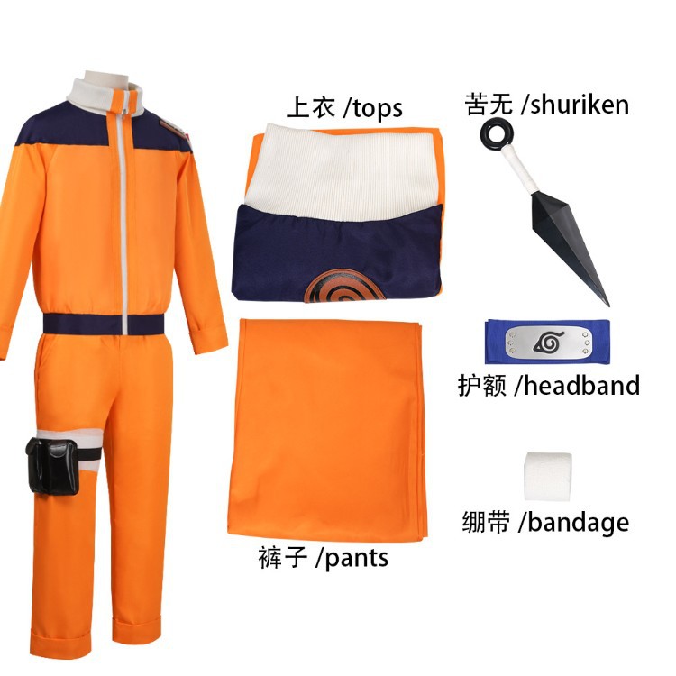 Conjunto completo de fantasia  - Anime Cosplay Naruto avaliação e preço