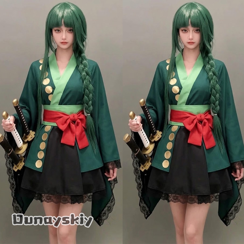 Fantasia de Cosplay Anime Roro - Anime Zoro Cosplay Female avaliação e preço