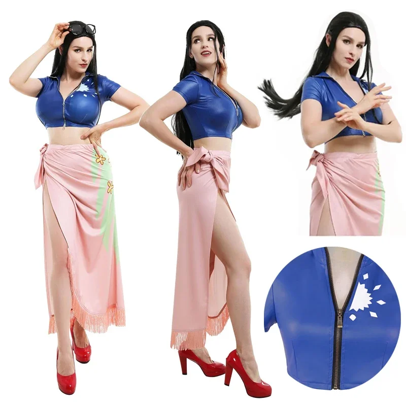 Nico robin cosplay traje vesti - Anime Cosplay Nico Robin avaliação e preço