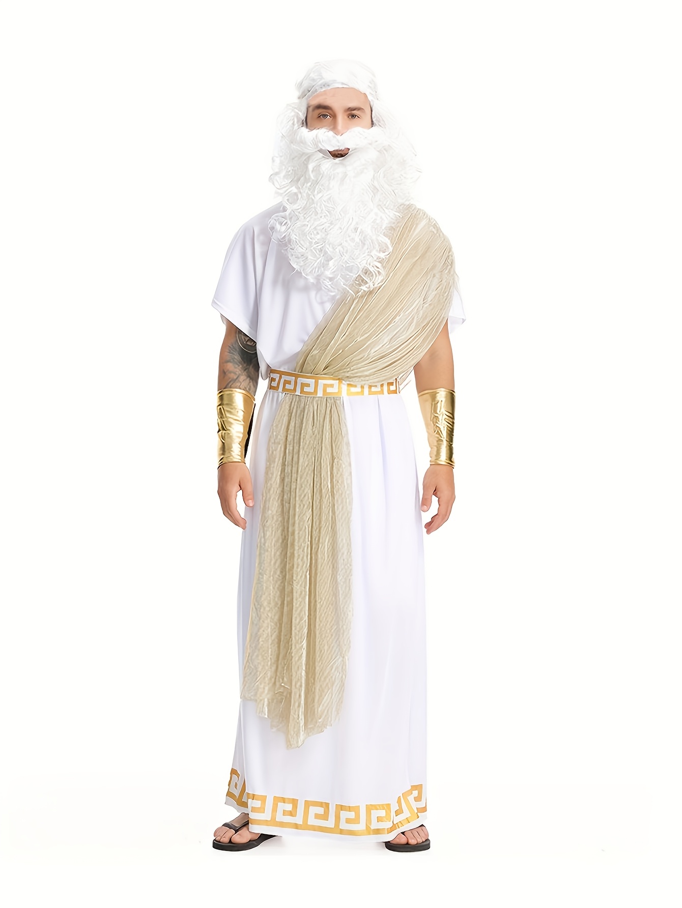 Fantasia de Deus Grego Zeus pa - Anime Cosplay And Costumes avaliação e preço