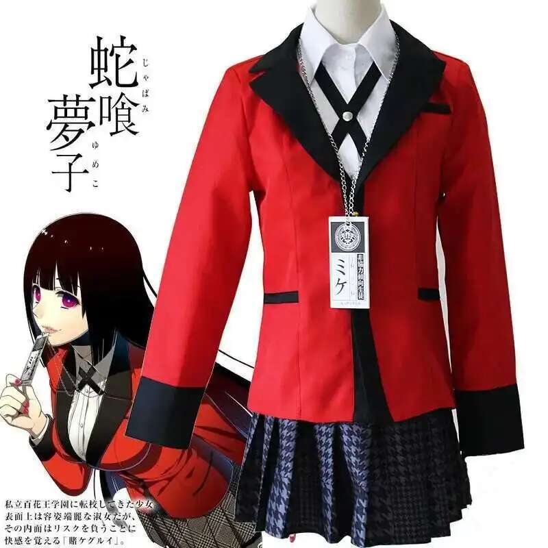 Anime kakegurui jabami yumeko  - Anime Cosplay Japanese Girl avaliação e preço
