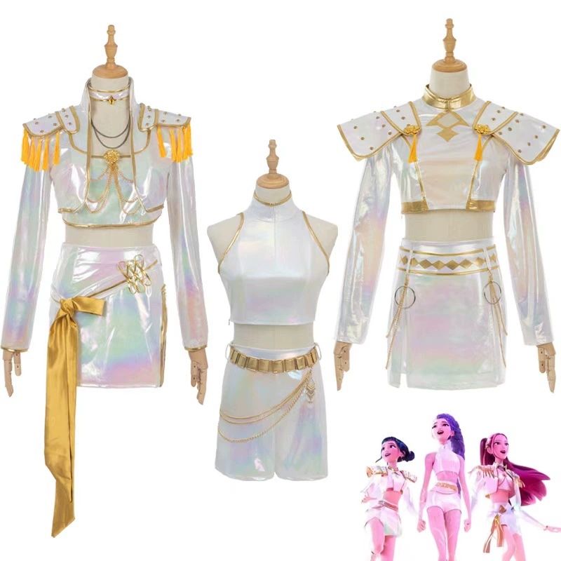 Traje cosplay couro pu branco  - Anime Cosplay Japanese Girl avaliação e preço