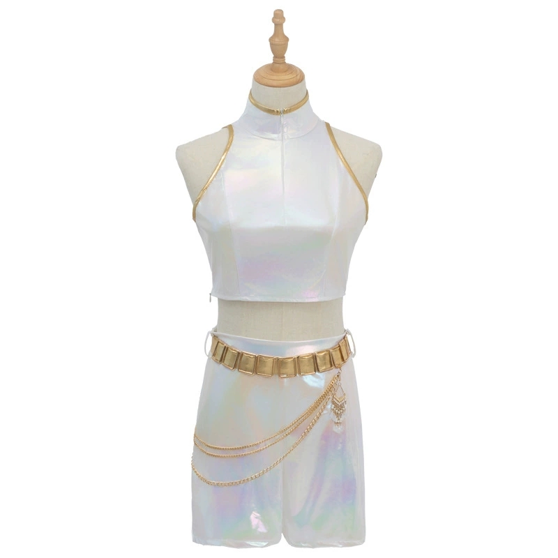Traje cosplay couro pu branco  - Anime Cosplay Japanese Girl avaliação e preço
