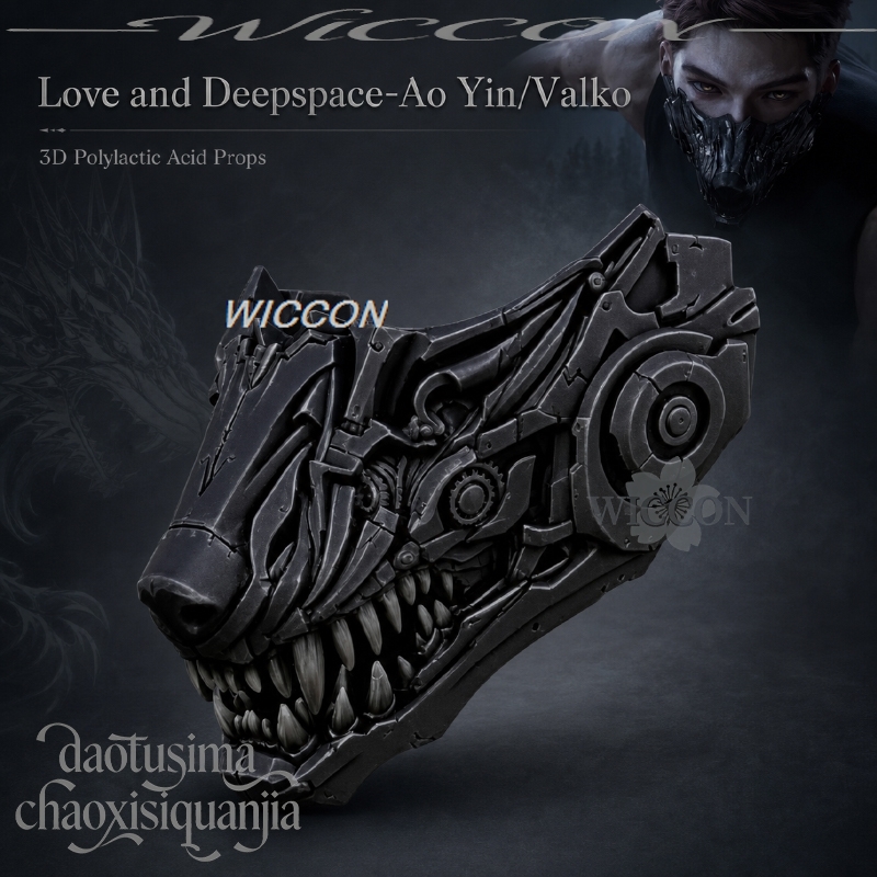 Máscara 3D de Ácido Polilático - Anime Cosplay Mask avaliação e preço