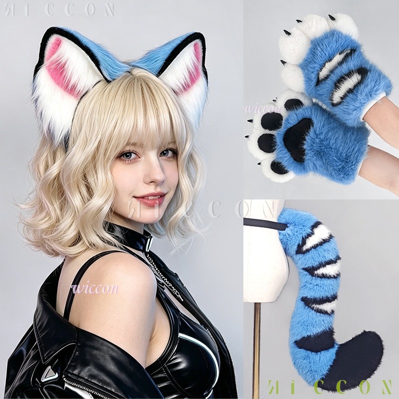 Conjunto de orelhas e cauda de - Anime Cosplay Girl Costume avaliação e preço