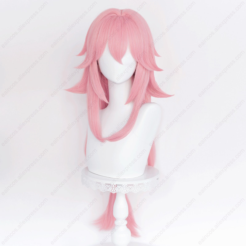 Peruca longa para cosplay femi - Cosplay Anime Yae Miko avaliação e preço