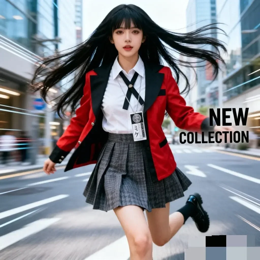 Fantasia de Cosplay Anime Kake - Anime Cosplay Yumeko avaliação e preço