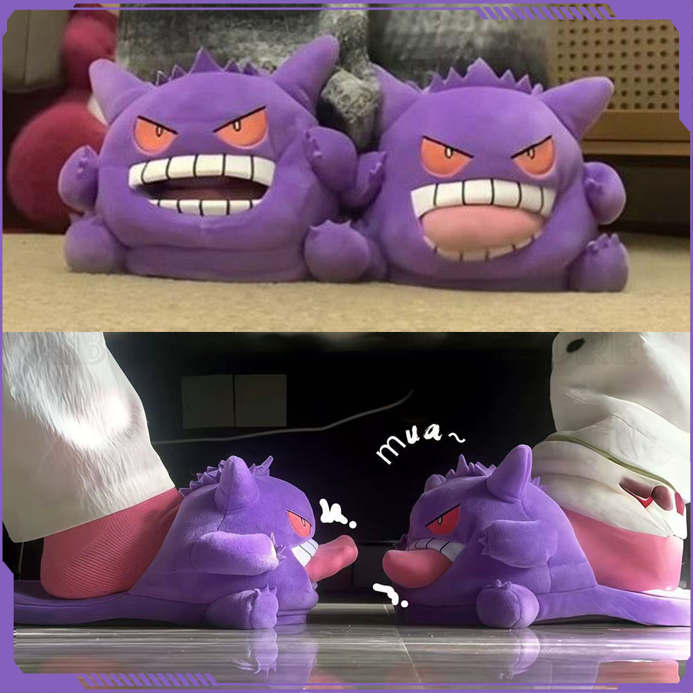 Novas Pantufas de Pelúcia Geng - Anime Cosplay Pokemon avaliação e preço