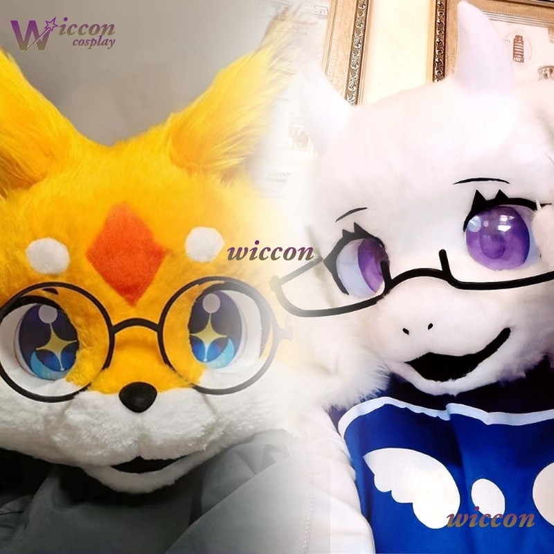 Ohayo 25cm óculos fursuit aces - Anime Cosplay Mask avaliação e preço